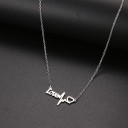 Collier femme avec pendentif love 4