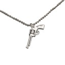 Collier femme avec pendentif pistolet 2