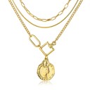 Collier femme avec pendentifs G812 11