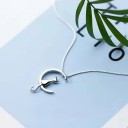 Collier femme chat sur la lune 3