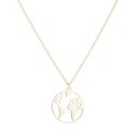 Collier femme globe terrestre 6