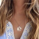 Collier femme globe terrestre 2