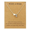 Collier femme lettre a cœur 3