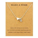Collier femme lettre a cœur 8