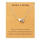 Collier femme lettre a cœur 9
