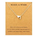 Collier femme lettre a cœur 10