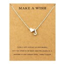Collier femme lettre a cœur 11