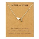 Collier femme lettre a cœur 13