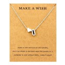 Collier femme lettre a cœur 16