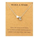Collier femme lettre a cœur 18
