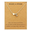 Collier femme lettre a cœur 20