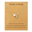 Collier femme lettre a cœur 22