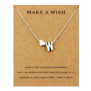 Collier femme lettre a cœur 24