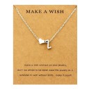 Collier femme lettre a cœur 27