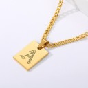 Collier femme lettre D135 4