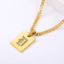 Collier femme lettre D135 7