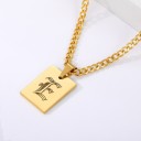 Collier femme lettre D135 8