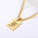 Collier femme lettre D135 9