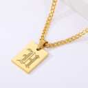 Collier femme lettre D135 11