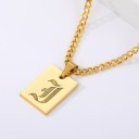 Collier femme lettre D135 12