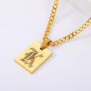 Collier femme lettre D135 14