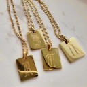 Collier femme lettre D135 1