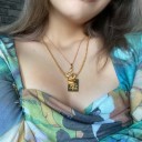 Collier femme lettre D135 2