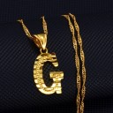 Collier femme lettre D142 12
