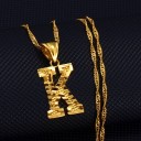 Collier femme lettre D142 16