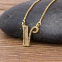 Collier femme lettre D90 22