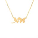 Collier femme lettre et papillon 7