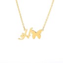 Collier femme lettre et papillon 14