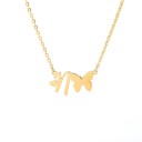 Collier femme lettre et papillon 20