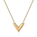 Collier femme lettre V G830 3