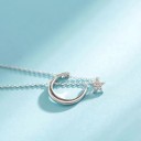 Collier femme lune et étoile 2