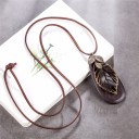 Collier long en bois pour femmes J1908 2