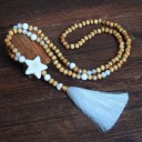 Collier long pour femme avec des perles 23