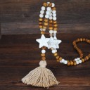 Collier long pour femme avec des perles 25