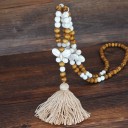 Collier long pour femme avec des perles 10