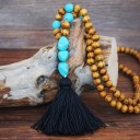 Collier long pour femme avec des perles 13