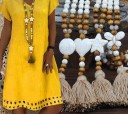 Collier long pour femme avec des perles 1