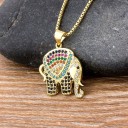 Collier long pour femme avec éléphant 1