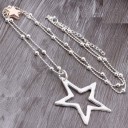 Collier long pour femme avec étoile 2