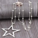 Collier long pour femme avec étoile 5