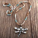 Collier long pour femme avec libellule 9