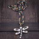 Collier long pour femme avec libellule 1