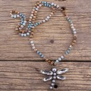 Collier long pour femme avec libellule 2