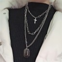 Collier long pour femme avec pendentif 3