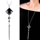 Collier long pour femme avec pendentif D53 12