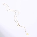 Collier long pour femme avec un cœur 2